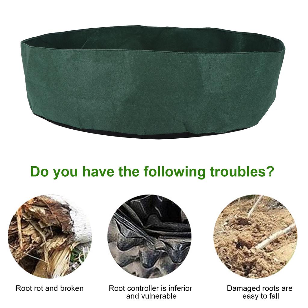 Hochbeet Filz Pflanzung Runde Garten Anzuchttasche für Kräuter Blumen Gemüse Pflanzen