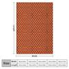 Orange Black Squiggle Pattern Throw Blanket Moving Blanket Thin Blankets