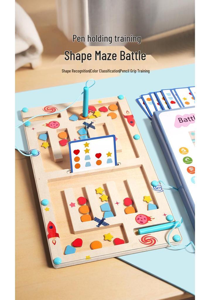 Multicolor Magnetic Logic & Shape Training Board Game for Kids