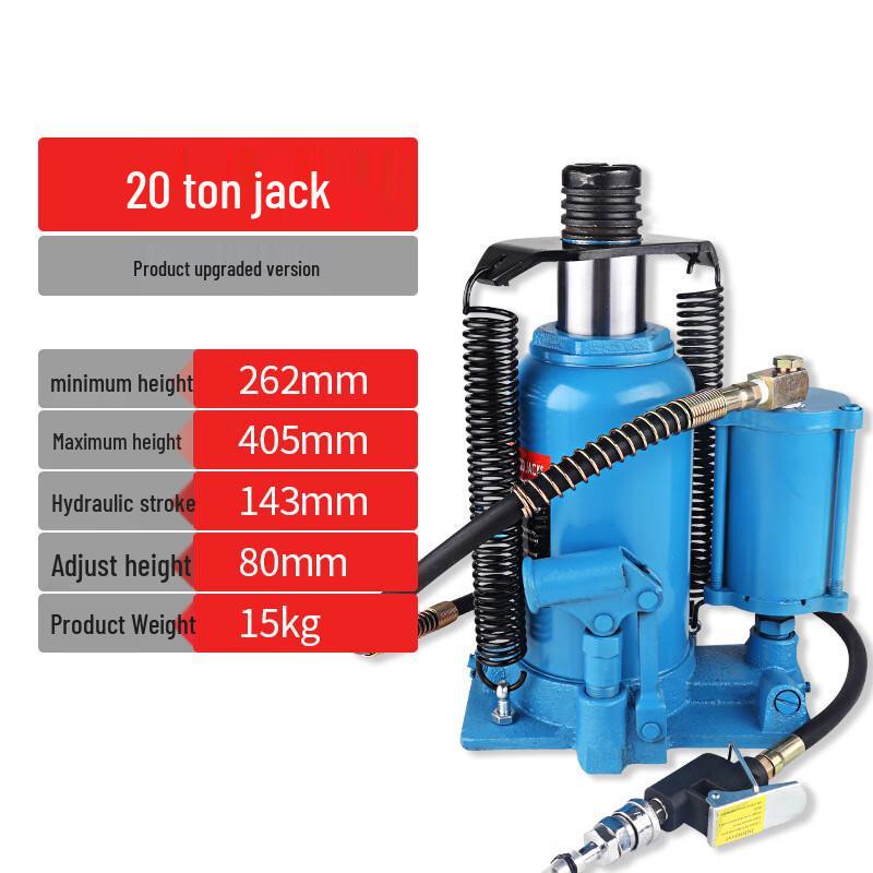 Beiyou Heavy-Duty Pneumatic Hydraulic Vertical Jack CN plug (adapter included)