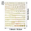 6 Sheets Craft Letter Stickers, 1080 PCS Glitter Script Alphabet A-Z Vinyl Self Adhesive For Gift Wrapping, Party Cards, Wedding