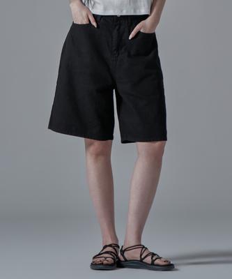 WAARFORWOMAN W1134 Cotton Shorts_Black