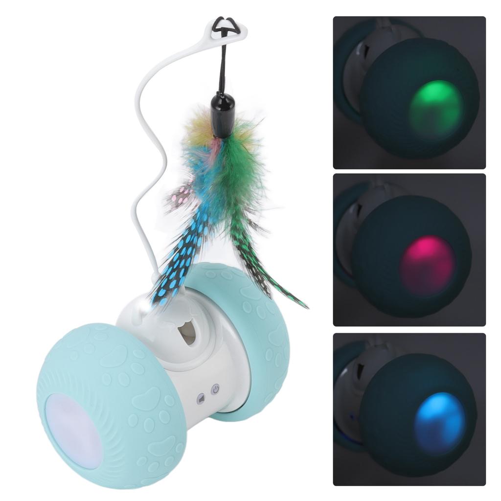 Interaktives Katzenspielzeug Elektrischer Quietschender Rollball USB Wiederaufladbar Intelligentes Automatisches Kätzchenspielzeug