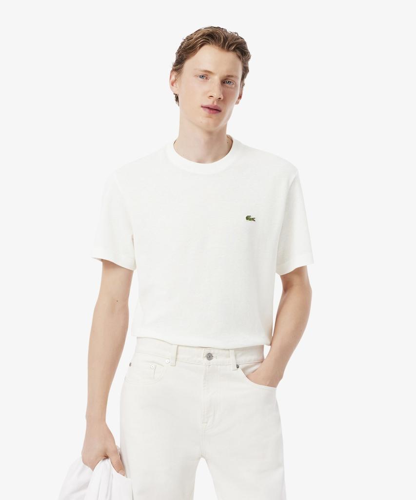 LACOSTE Men'S Linen Blend Short Sleeve T-Shirt Th0629-56G 70V