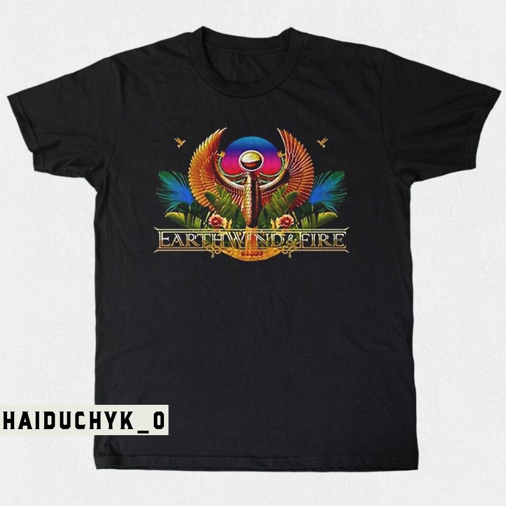 Earth Wind And Fire Band Tour Unisex Black T-shirt S-5XL Unisex T-Shirt XXL