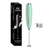 Electric Milk Frother Handheld Foam Maker for Coffee, Latte, Cappuccino – Portable Mini Whisk Drink Mixer with Stainless Steel Frothing Wand