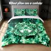 Hibernian FC Design Set Biancheria da Letto 1 Copripiumino + 2 Federe Morbido Traspirante Biancheria da Letto per la Casa