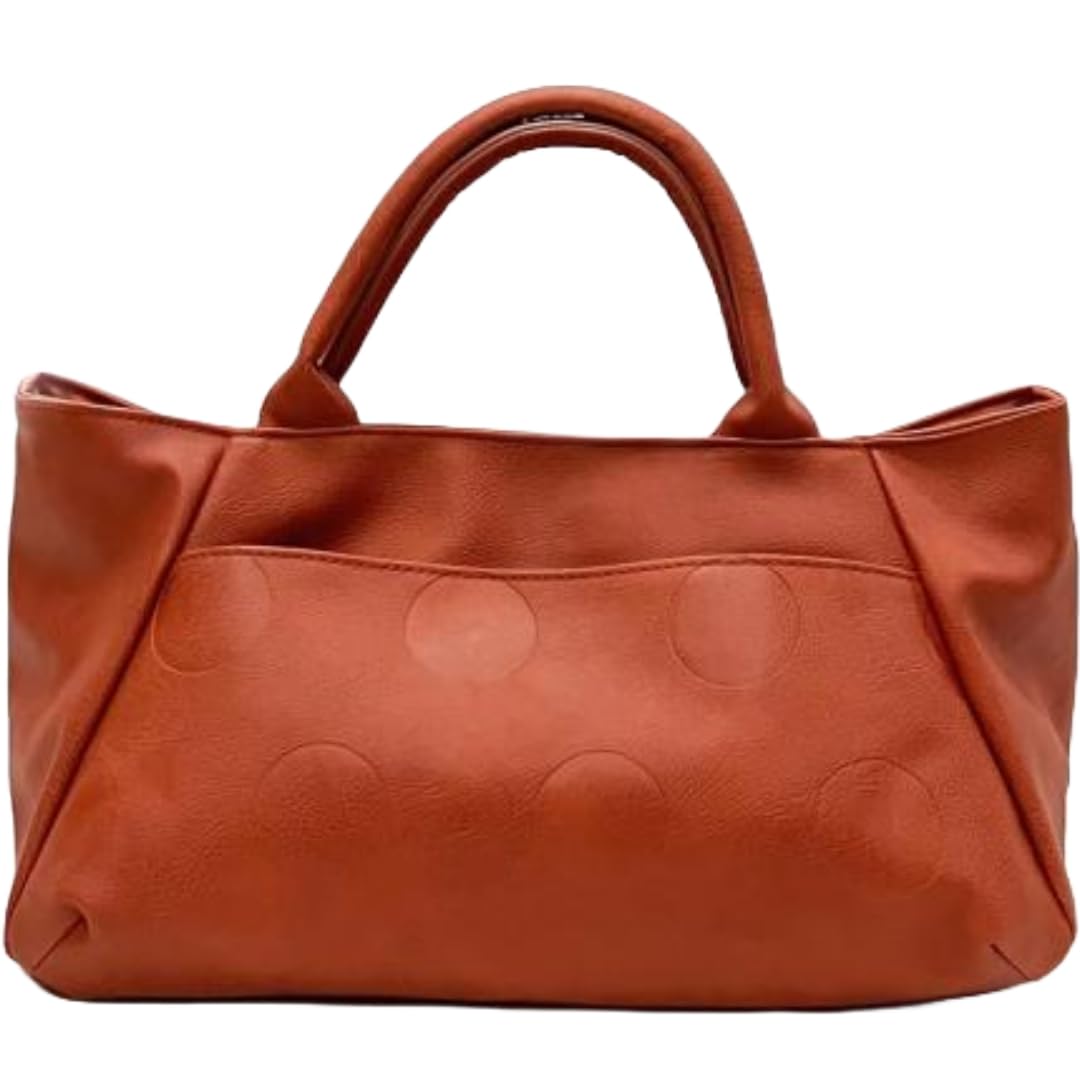

Lafiel Dot Color Synthetic Leather Handbag 14 Orange 003186200 Boat-Shaped помаранчевий