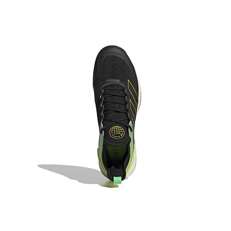 Adidas Adizero Ubersonic 4 Clay Court End Plastic Waste Men Sneakers Black Core-Black Beam-Yellow GY4004