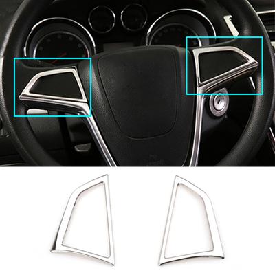 For Buick Encore Opel/Vauxhall Mokka X 2013 2014 2015 2016 2017 2018 Chrome Steering Wheel Panel Cover Trim Molding Decoration