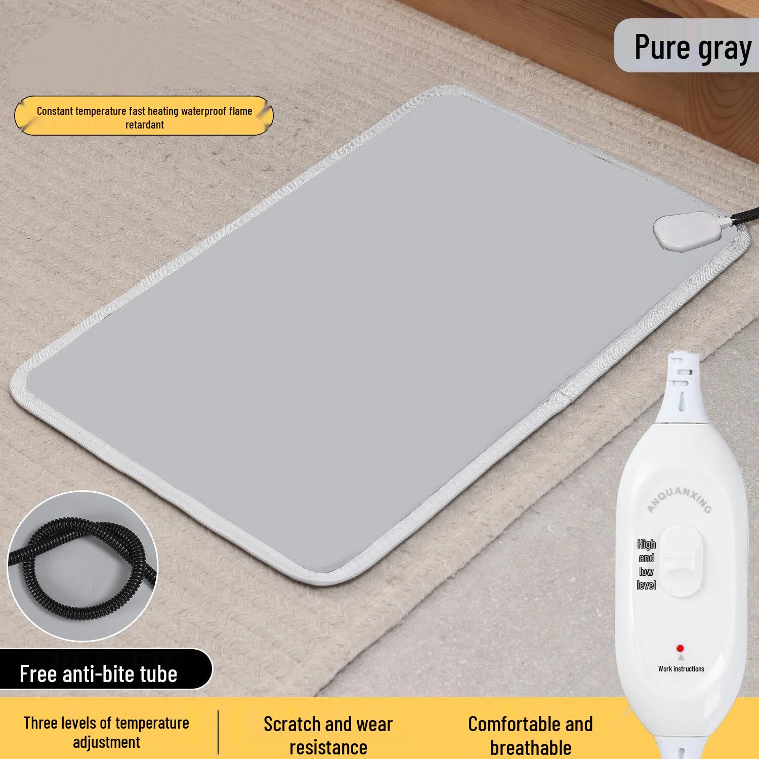 

Pet Electric Heated Blanket: Leak-Proof, Bite-Proof Constant Temperature Pad for Cats and Dogs 30x35cm