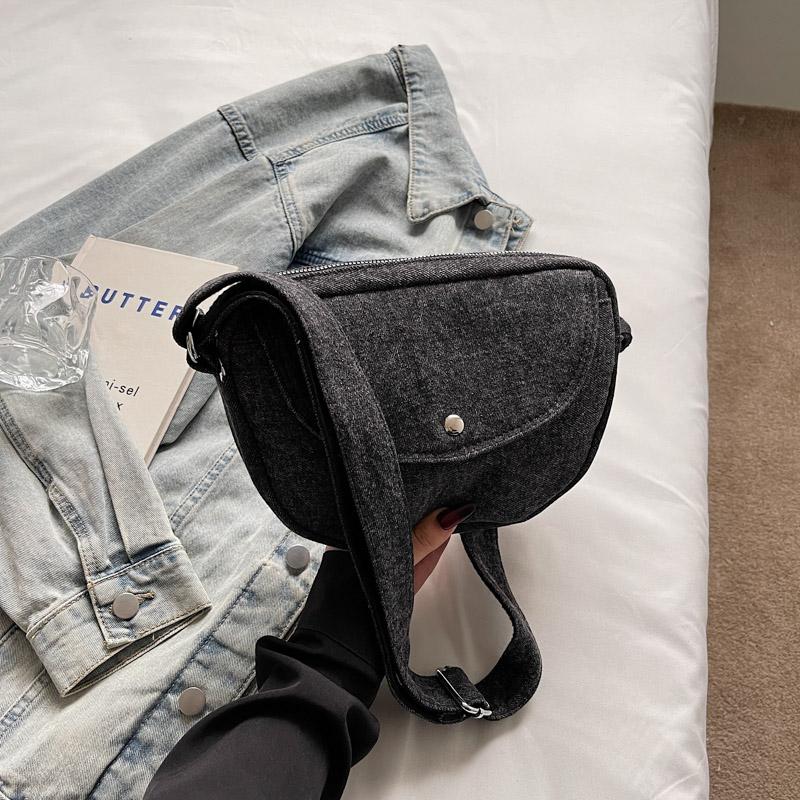 Geantă Denim Femei Geantă Mică de Umăr Geantă Crossbody