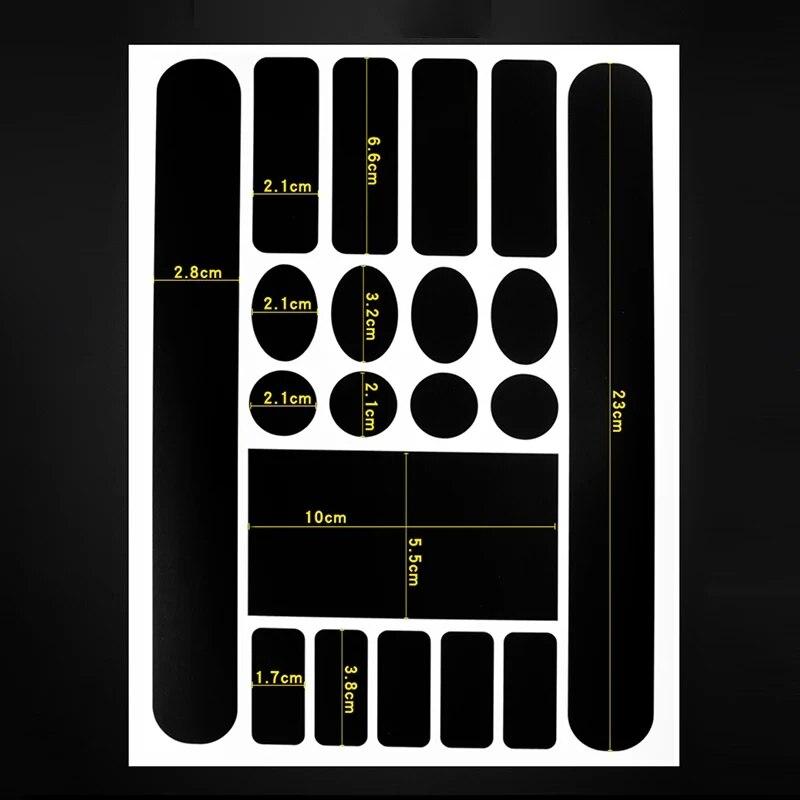 Bicycle Chain Protection Sticker Mountain Bike Care Chain Sticker Folding Frame Protective Film Anti-scratch Rhino Skin Sticker