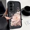 Bloemenpatroon Zachte TPU Hoesje Voor Samsung Galaxy S26 S25 S24 S23 S22 Ultra S23 FE A57 A17 A56 A55 A15 A16 A36 A37 5G Achterkant