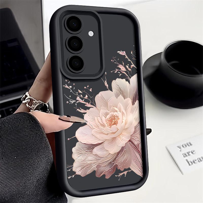 Flower Pattern Soft TPU Case For Samsung Galaxy S26 S25 S24 S23 S22 Ultra S23 FE A57 A17 A56 A55 A15 A16 A36 A37 5G Back Cover