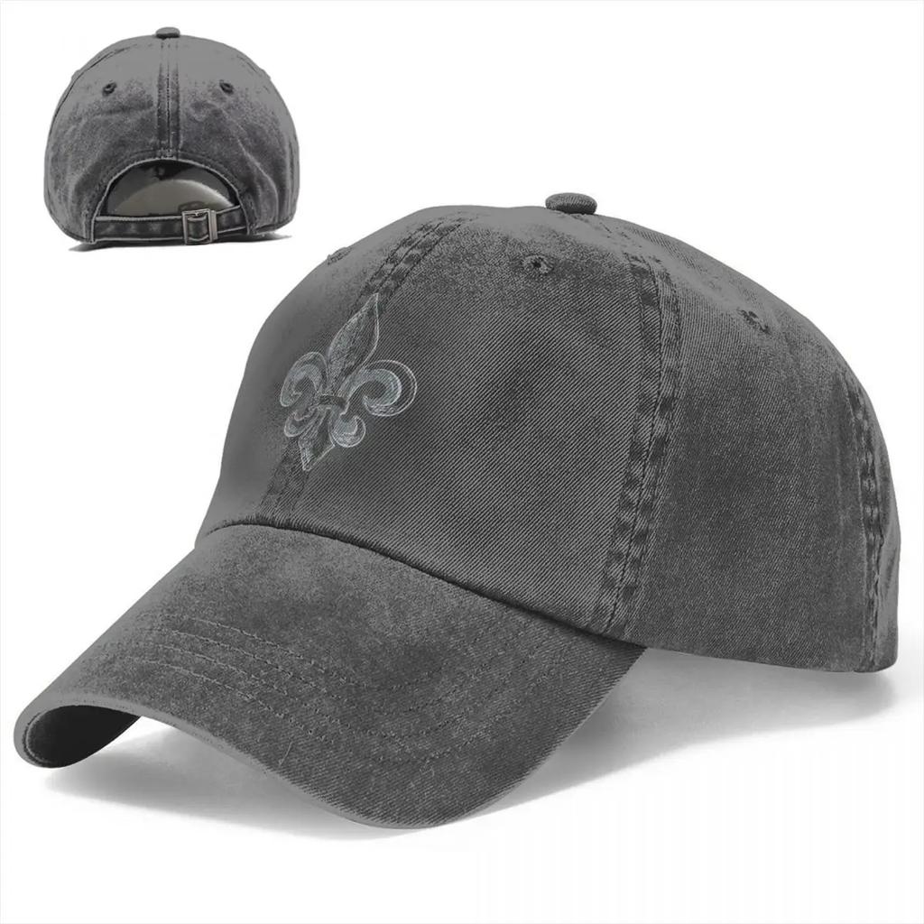 Hip Hop Baseball Caps Verstellbare Hüte Quebec Frankreich Royal Fleur De Lis Lily Sommer Schirmmütze Französisch gewaschene Baumwolle Gorras Vintage