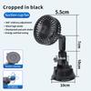 Suction Cup Electric Car Fan 12V 24V Auto Ventilation Fan USB Operated Portable Auto Cooling Fan for Truck SUV Sedan RV Van Boat