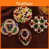 Vintage Baroque Crystal Cross Brooch With Retro Design For Gift And Decoration
