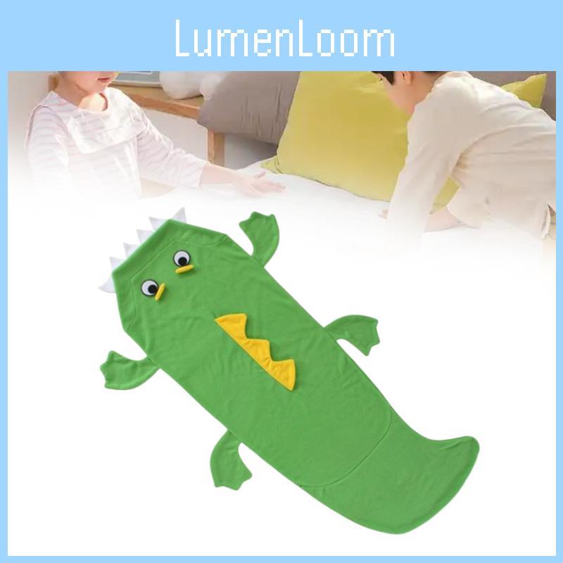 Crocodile Cartoon Child Blanket Sleep Bag With Thick Insulation For Kids