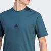 Adidas Z.N.E. Tee Logo T-Shirt Men Tops Blue IJ6130