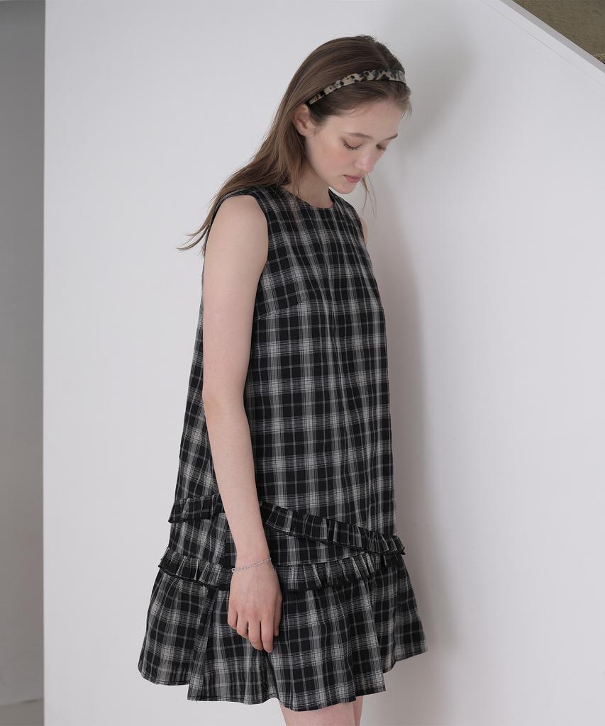 Jucy Judy Check Frill Dress Jzop329G