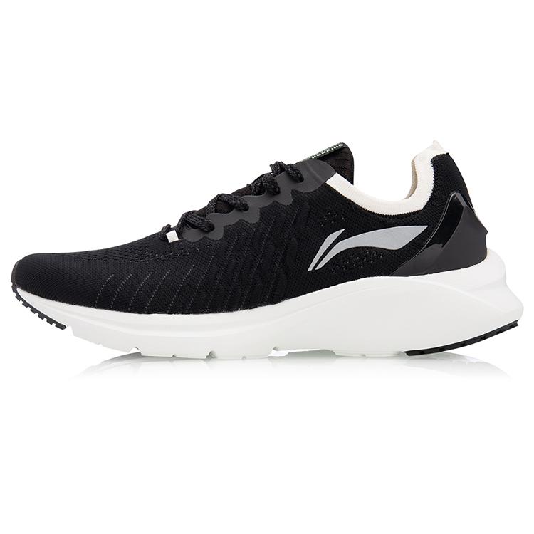 New LiNing YunQue Cushioning Breathable Low-Top Running Shoes Women's Black ARHQ178-1
