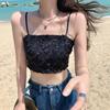 Sling Floral Exclusiv Lucrat Manual pentru Femei: Bandă de piept Slim Fit pentru primăvară și vară, design de nișă, stil 7693#