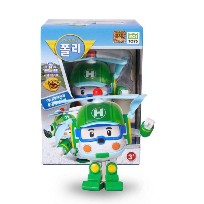 [Robocar Poli] Transformation Robot Deluxe Polly/Poacher/Mark/Helly/Bucky/Keaton/Droney/Sandy (4inch Size) Korean Toys