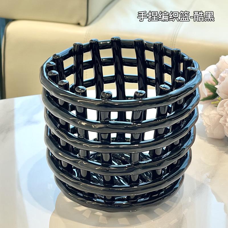 

Decorative Makeup Brush Storage Cartridge Home Makeup Brush Storage Basket Desk Pen Organizer Kitchen Chopstick & Spoon Drainer чорний