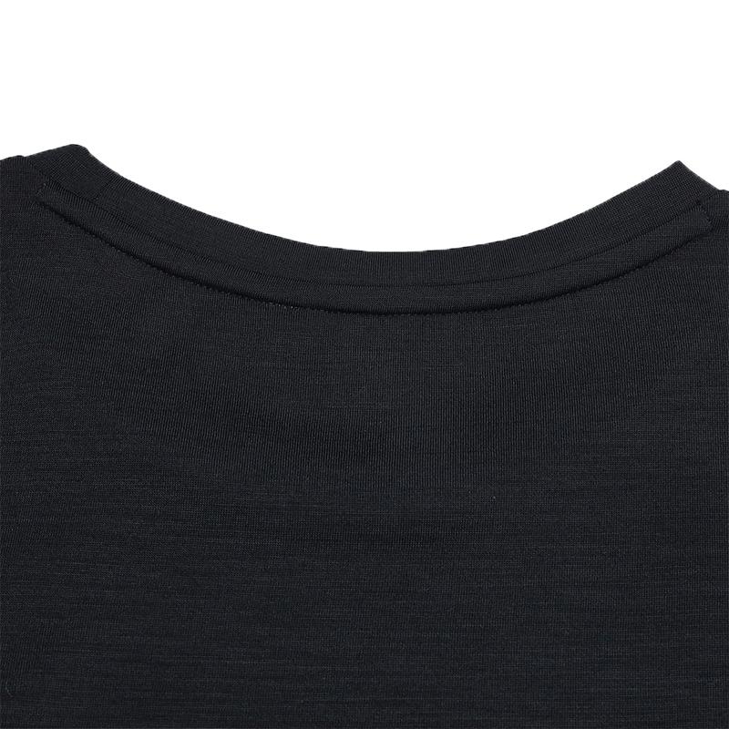 FILA Fitness Crew Neck Solid Color Comfortable Casual Long Sleeve T-Shirt Men Tops A51M631205FBK