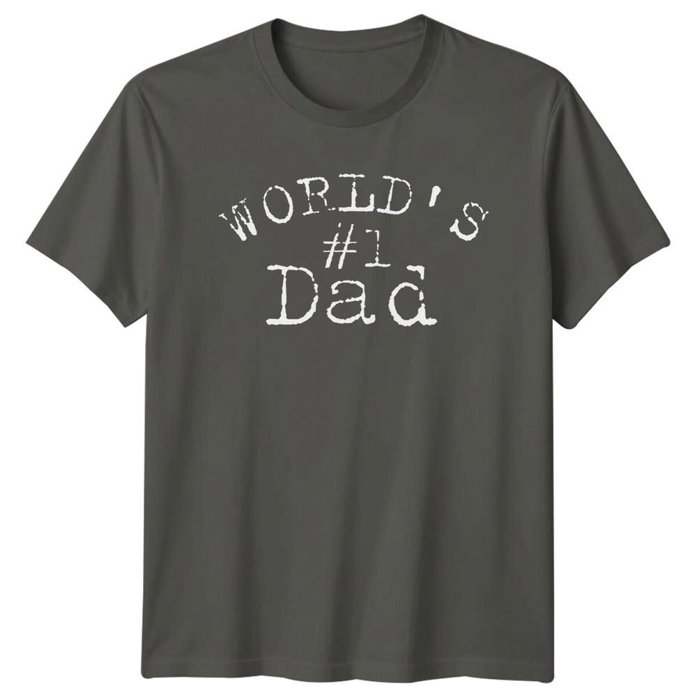 Worlds 1 Dad Fathers Day Gift Graphic TShirt S