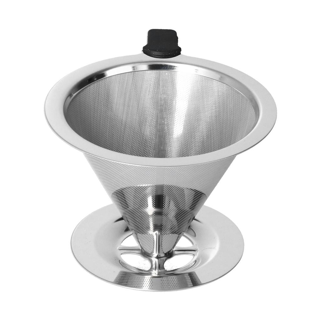 105mm Outer Diameter Coffee Filter Stainless Steel Funnel Type Accurate Coffee Dripper for Home