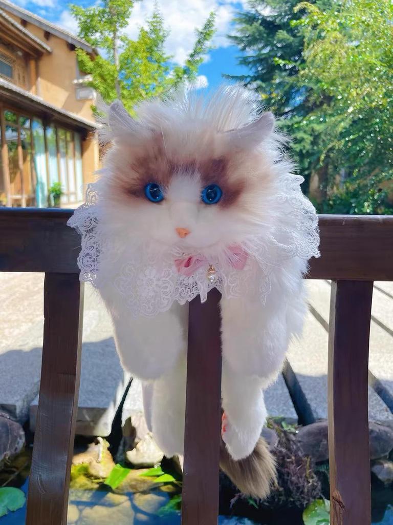 Ragdoll Cat Plush Backpack and Kitten Pillow Toy Gift