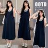 2026 Summer Sweet Maternity Sleeveless High-Waisted Vest Dress - Trendy Age-Reducing, Two-Piece Look