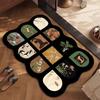 Bathroom Mat Soft Diatomaceous Earth Mat Water Absorbent Non-Slip Quick-Dry Thickened Customizable Soft Mat Water Absorbent Quick-Dry