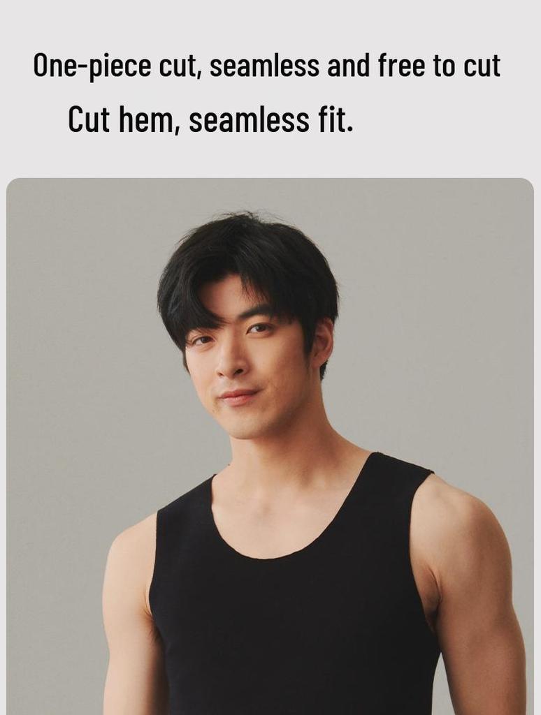 Herren Nahtlose Wärmeerzeugende Fleecegefütterte Winter-Basisschicht Weste