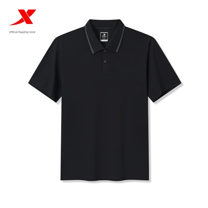 Xtep Polo Shirt Men's Official Summer New Casual Half-Sleeved Sports Lapel Short-Sleeved