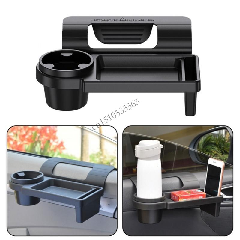 

090E Convenient Car Storage Box with Drink Holder Stand and Phone Hanging Storage Bracket Rack Compartment for Tidy Interiors China Mainland