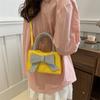 Chic Bowknot Handbag For Women Trendy Summer Crossbody Bag With Soft Pu Leather