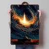 Rocket Launch Night Printed Poster Customized Wall Art Retro Vintage Metal Tin Signs for Room Decoration Bedroom Decorations