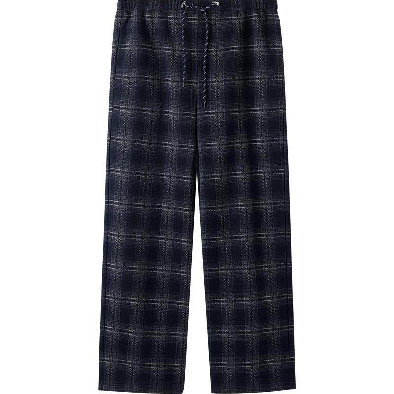 Yingshi Maternity Plaid Casual Trousers L