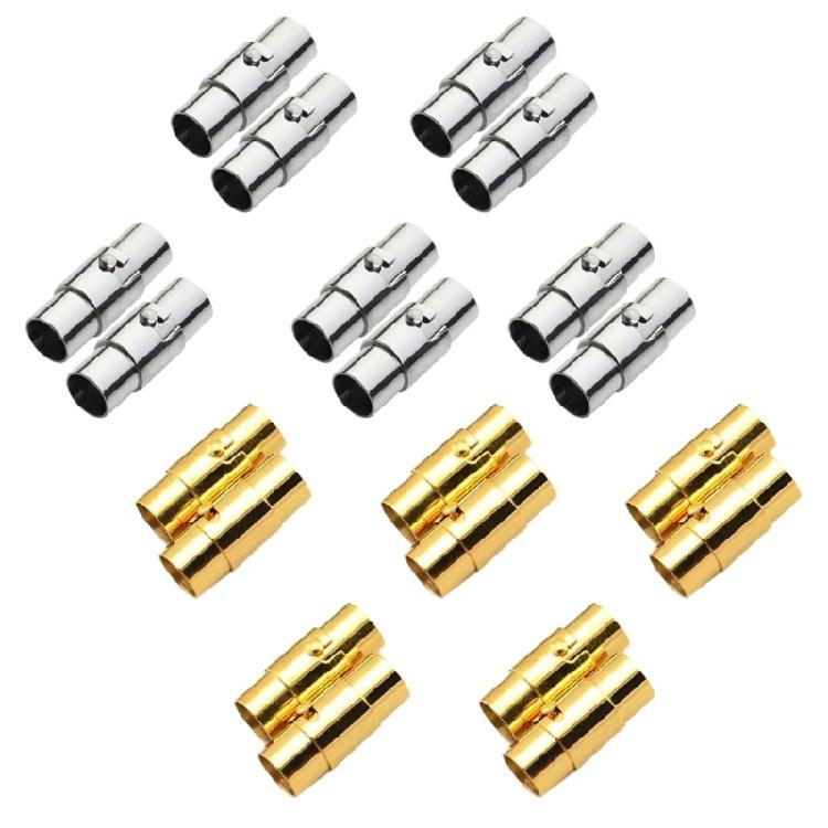 10 Pack Copper Magnetic Clasps Cord End Caps Leathers Rope End Caps for Jewelry