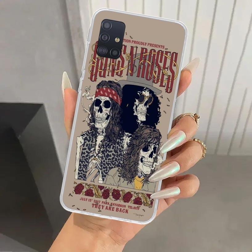 Guns N Roses Good Time Phone Case for Samsung Galaxy A52 A32 A22 A12 A02S A50S A30S A10S Note 20 Ultra 10 Plus S10 A31 A20 A71 A