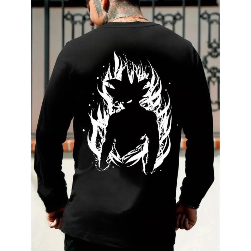 

Dragon Balls Men s Long Sleeve Tee, 100% Organic Cotton, Solid Lavender, Eco-Friendly Daily Wear XXL