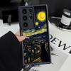 Black Night Star Cat Phone Cover Case for Samsung Galaxy S26 Ultra S25 S23 FE S22 S25 Edge S21 S24Ultra S20FE S24 Plus