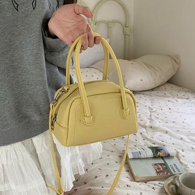 Korea's New Hand-held Bowling Bag Casual and Versatile Small Fresh One-shoulder Crossbody Bag Boston Pillow Bag