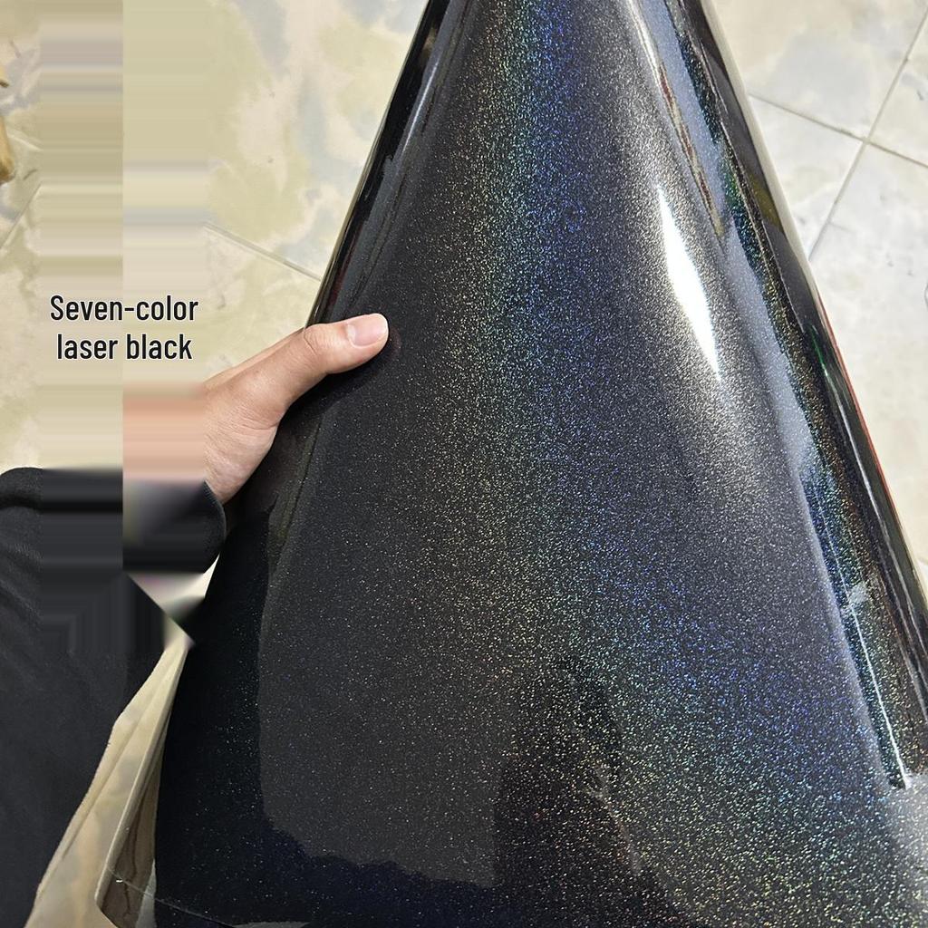 Gloss Black Car & Motorcycle Wrap - Crystal Piano Finish