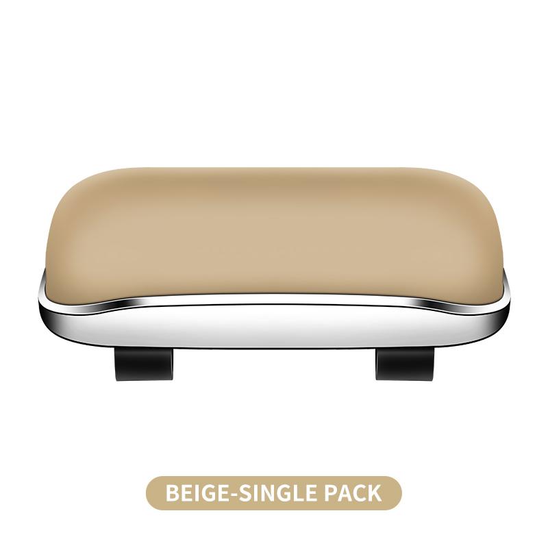 New Clip-On Car Sunglasses Box Auto Sun Visor Eyeglass Case Soft-Lined Anti-Scratch Electroplating Durable ABS Fits All Vehicles