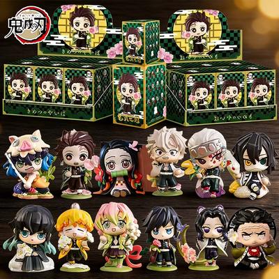 Prodáno 1-12ks Anime Demon Slayer Model Tanjiro Kamado Nezuko kreslená figurka PVC model ozdoba dětský vánoční halloweenský dárek