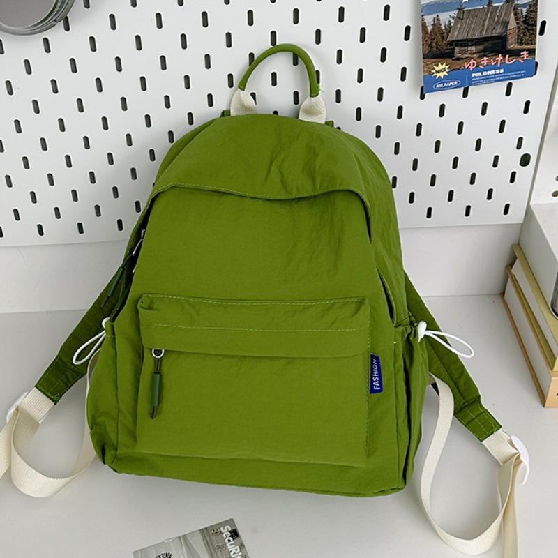 Simple Japanese backpack women 2025 new casual ins wind backpack junior high school student schoolbag